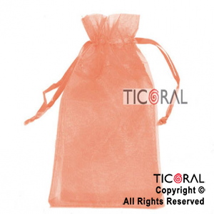 BOLSA SALMON ORGANZA 24X19.5CM HS2629-2 x 1